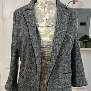 NWT Skies Are Blue grey/black textured blazer L